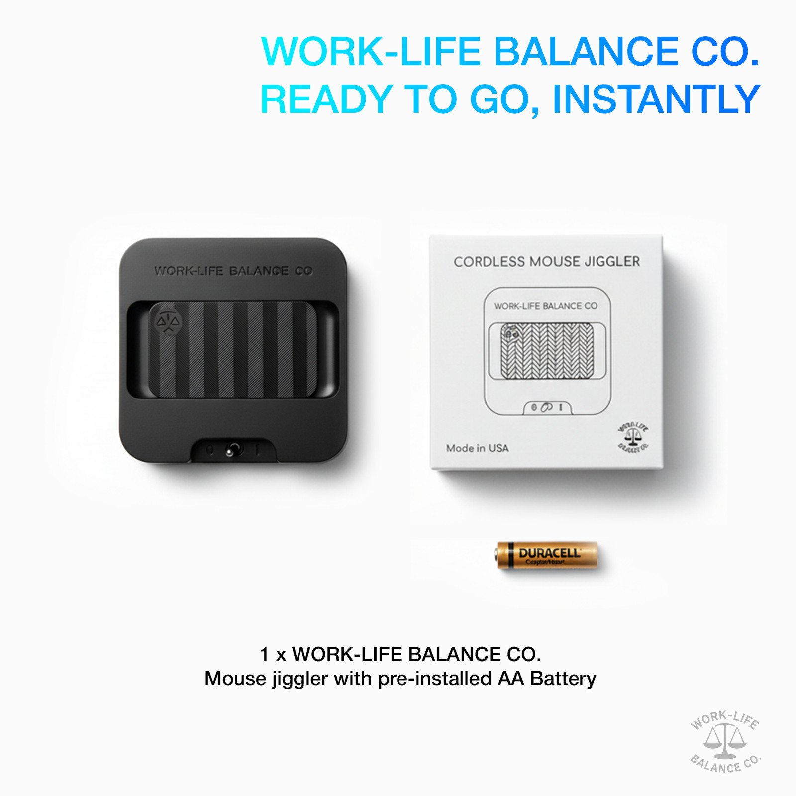 Mechanical Mouse Jiggler, Undetectable Device, Cordless Mouse Mover, Randomized