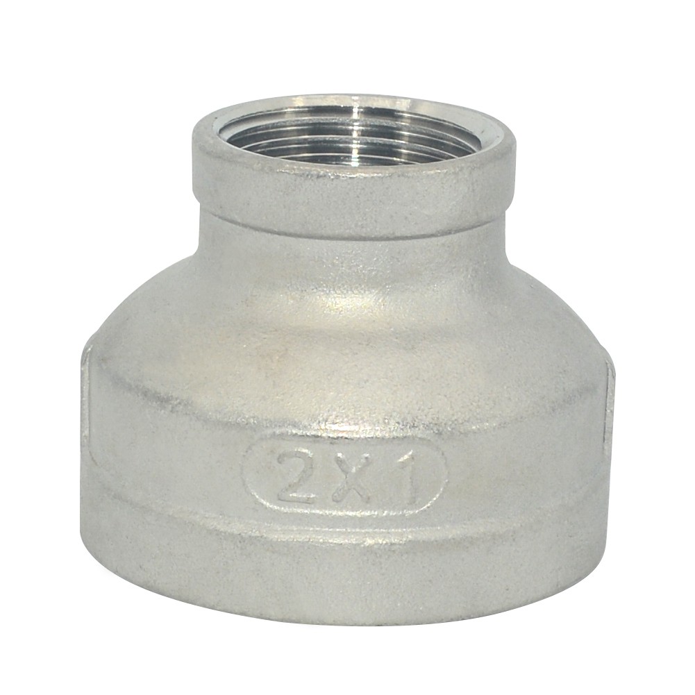 2" to 1" Female NPT Bell Reducer Reducing Coupling Stainless Steel 304 Connector