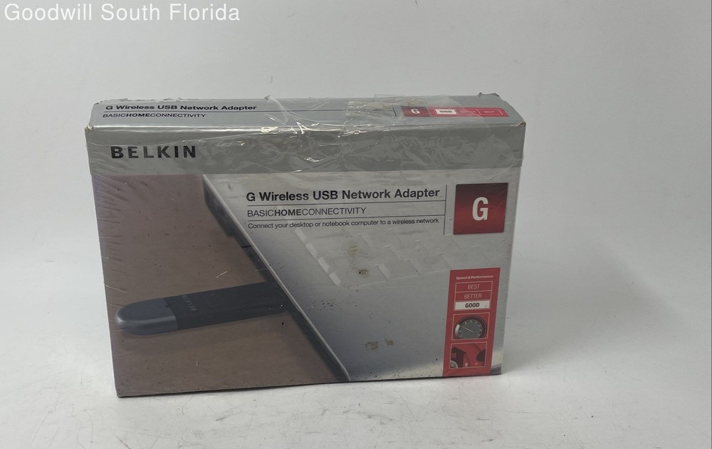 Belkin Basic Home Connectivity G Wireless USB Network Adapter Not Tested