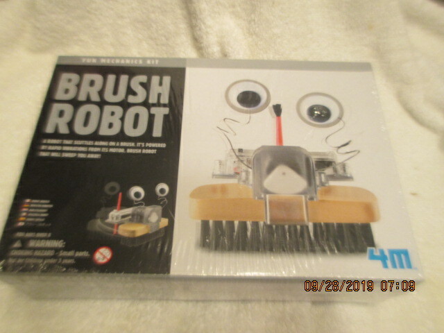 NEW BRUSH ROBOT - KIDS EDUCATIONAL FUN MECHANICS SCIENCE & ACTIVITY KIT 4M