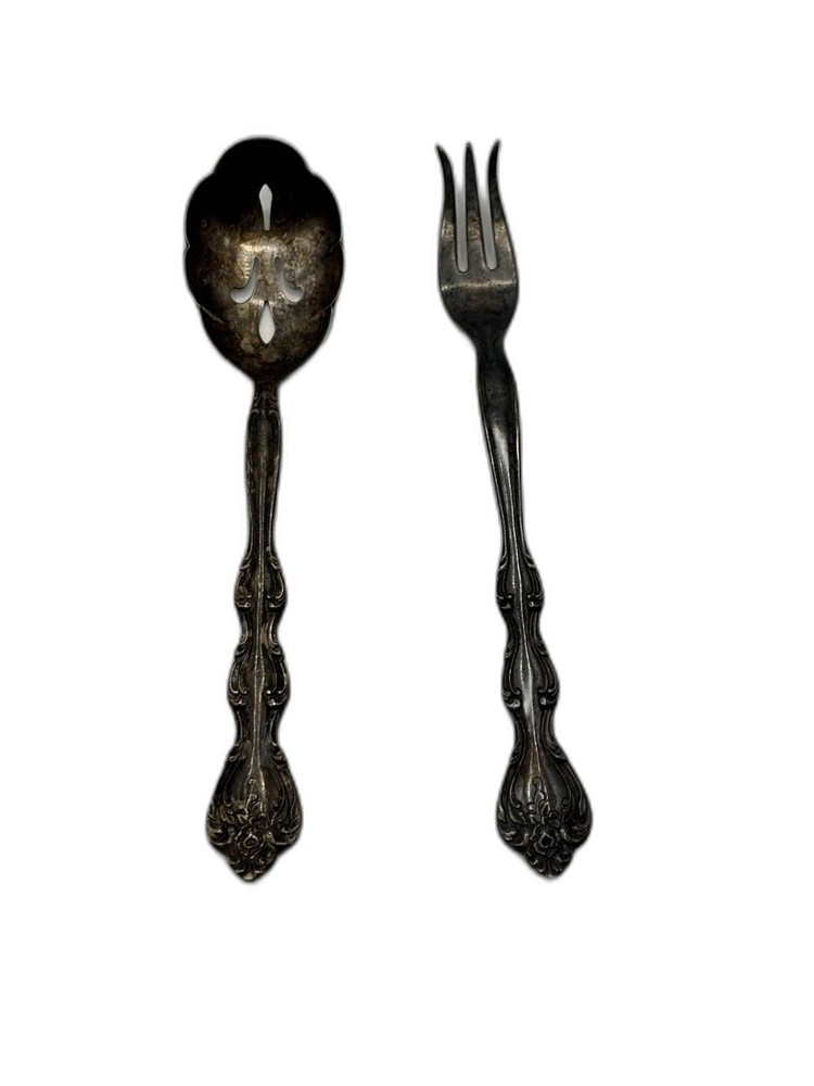 VTG. 1964 International Silver Co. Silver plated Serving Set Interlude Pattern