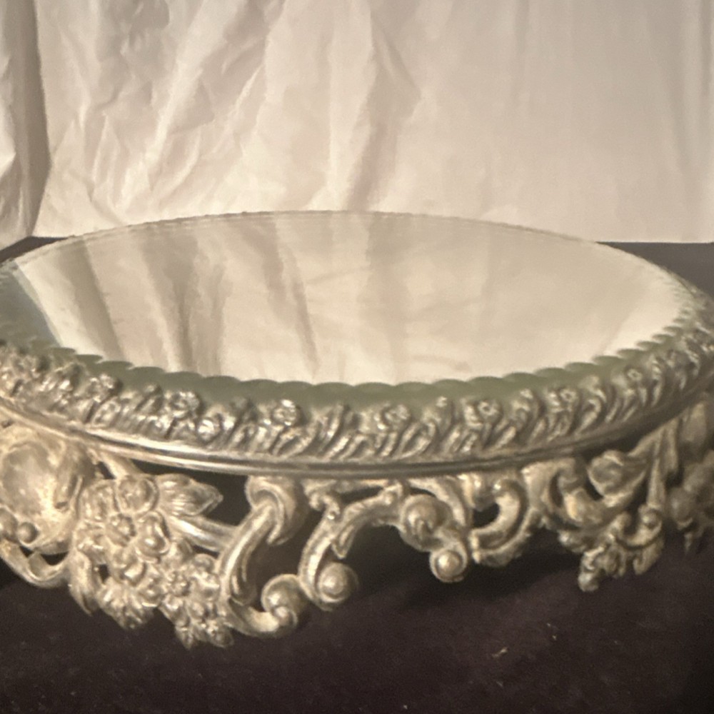 PAIRPOINT Silverplate Ornate Mirrored
