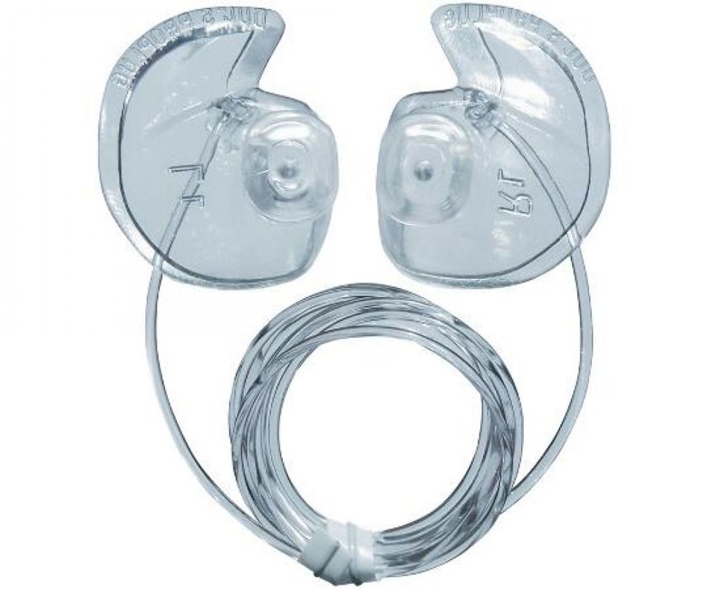 Doc's ProPlugs SCUBA Diving Preformed Clear Vented Earplugs w/ Leash - Large