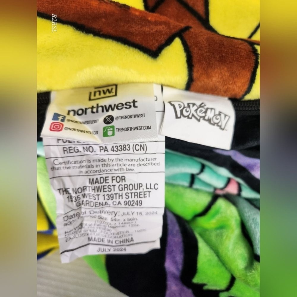 Northwest Pokemon Sleeping Bag NWOT
