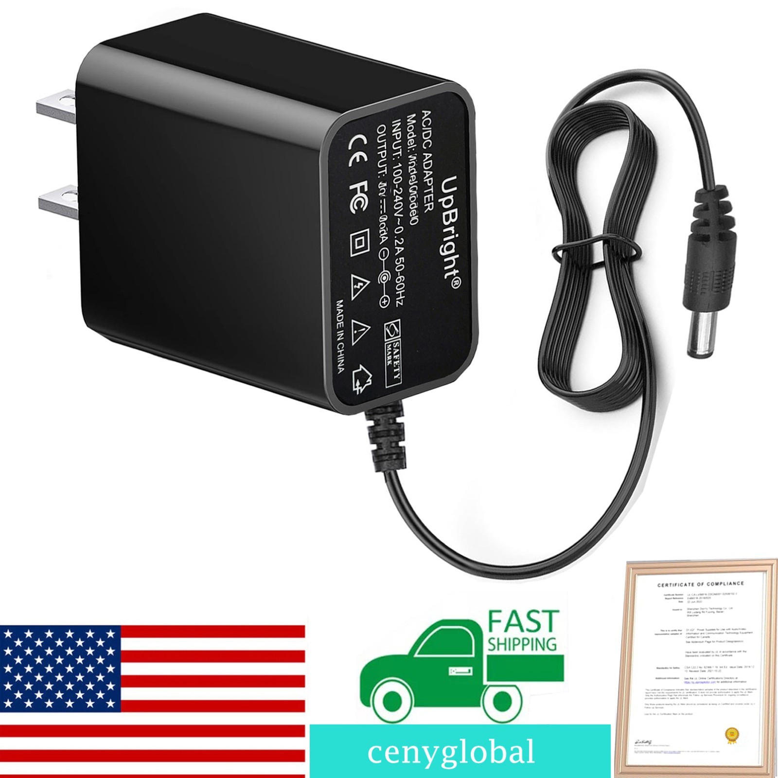 5V AC/DC Power Adapter for Dejavoo QD2 Wi-Fi Bluetooth Wireless Terminal Charger