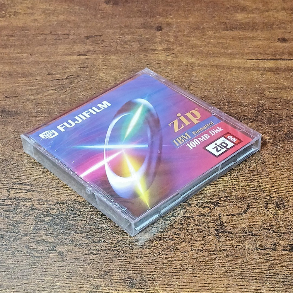 Fujifilm BLANK 100MB Zip Disk New & Sealed! IBM Formatted