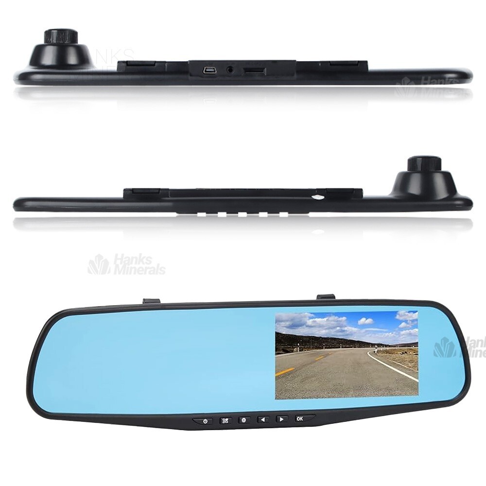 Rearview Mirror Dash Cam 1080P HD DVR Dual Camera Car Front Rear Video Recorder