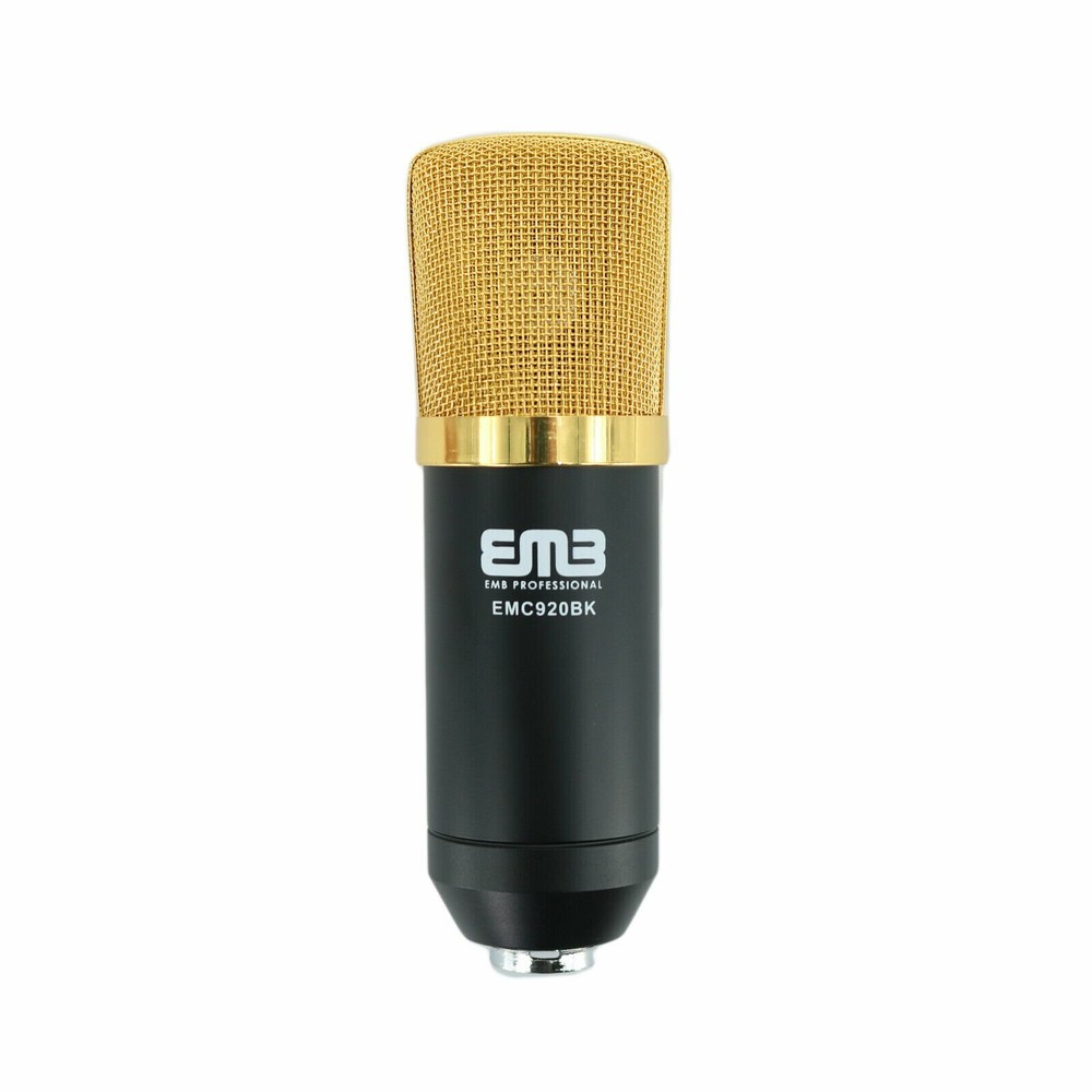 EMC920 Multi Pattern Recording Large Diaphragm Condenser Studio Microphone Black
