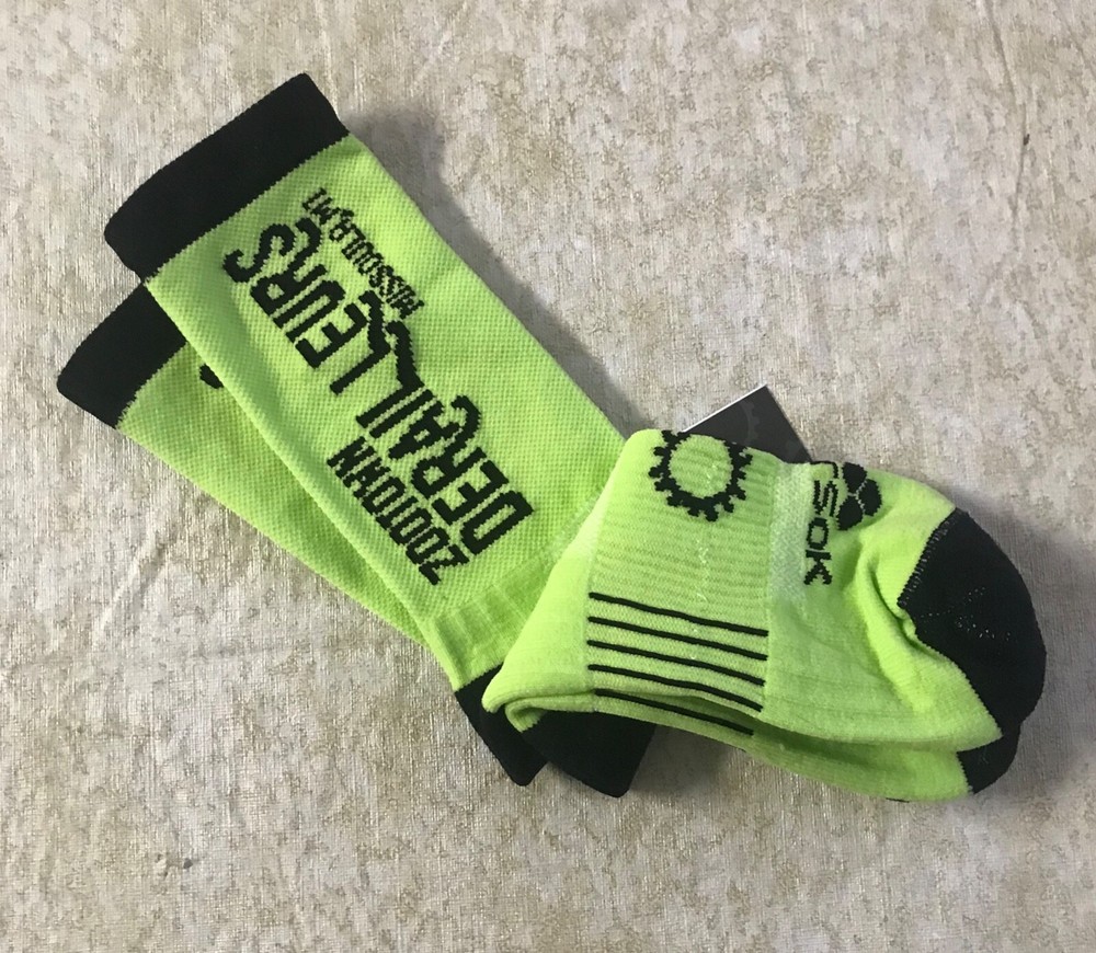 Cycling Socks, Green, Medium