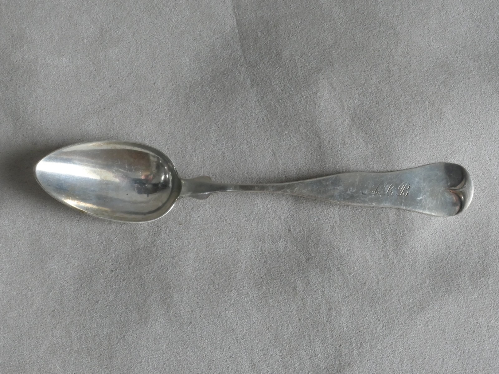 American Coin Silver Spoon C.T. RIDGWAY Nashua NH 8” : 26.6g