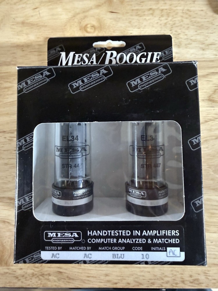 Mesa Boogie EL34 Power Tubes Matched Pair (Mint)