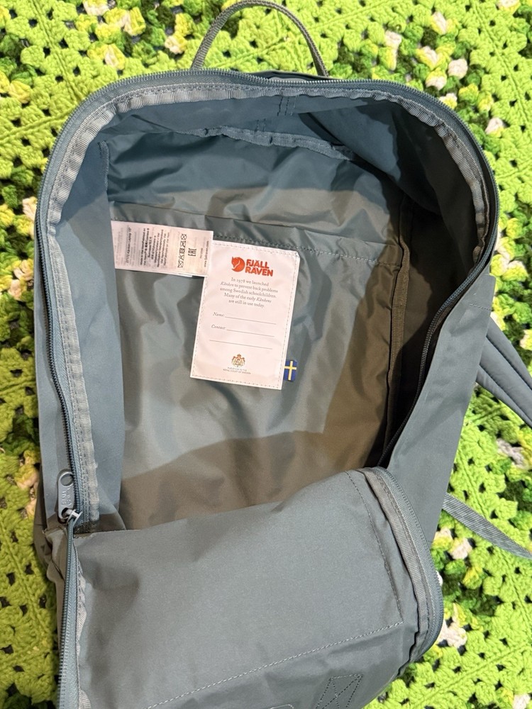 Fjällräven Kånken Ochre Chess Pattern Backpack Hike Camp Work School