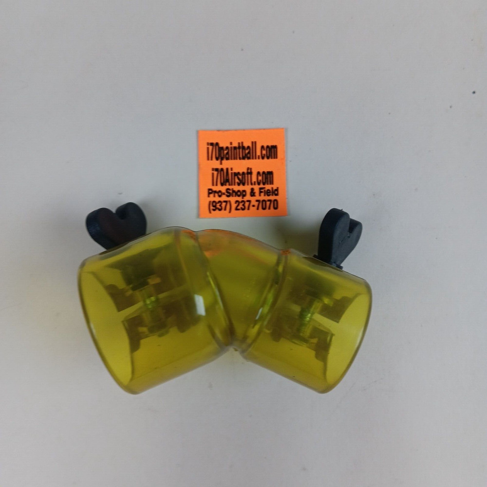 Yellow Spinloader Adjustable Hopper Feed Neck / Hopper Adapter / Elbow (x3)