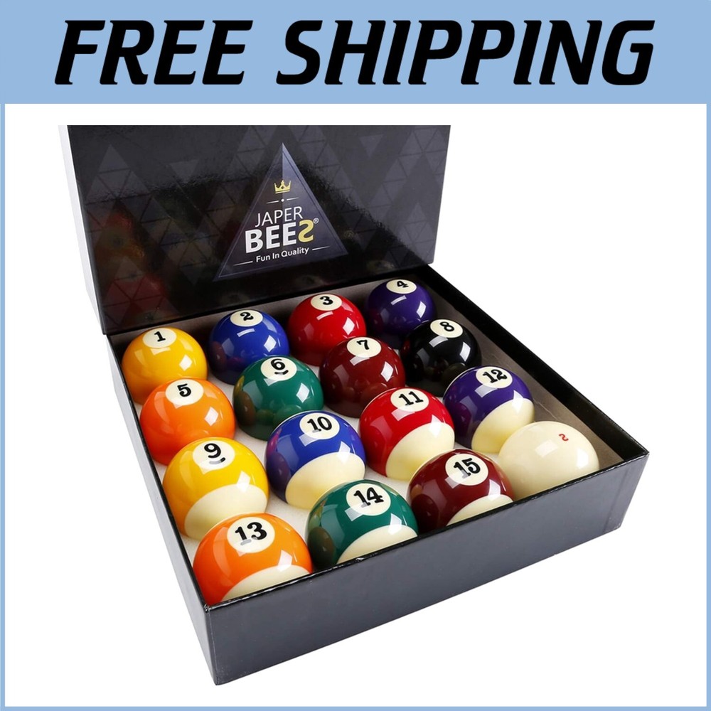 High-Quality Resin Pool Balls - Complete 16 Set for Enhanced Gameplay Experience