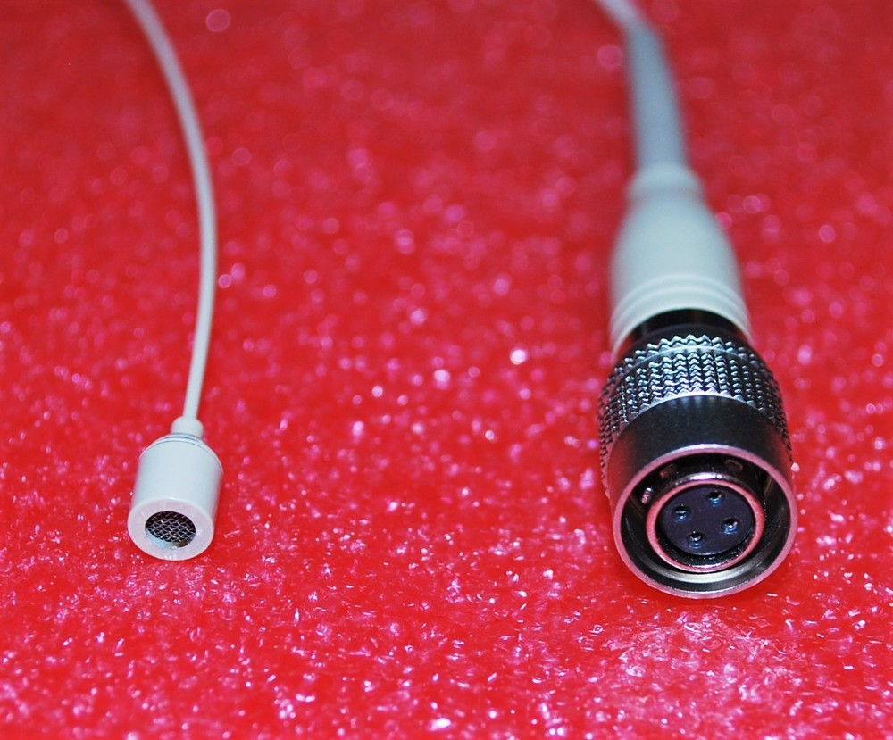 Double Earhook Headset Microphone w/ 4 pin mini XLR for Audio Technica Wireless