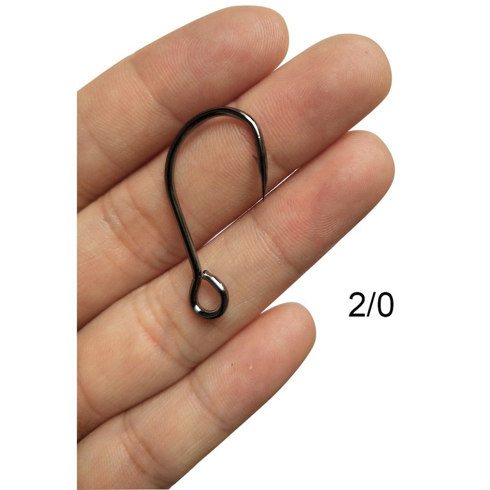 30pcs/Pack Inline Single Hooks Single Replacement Hooks for Fishing Baits Lur...
