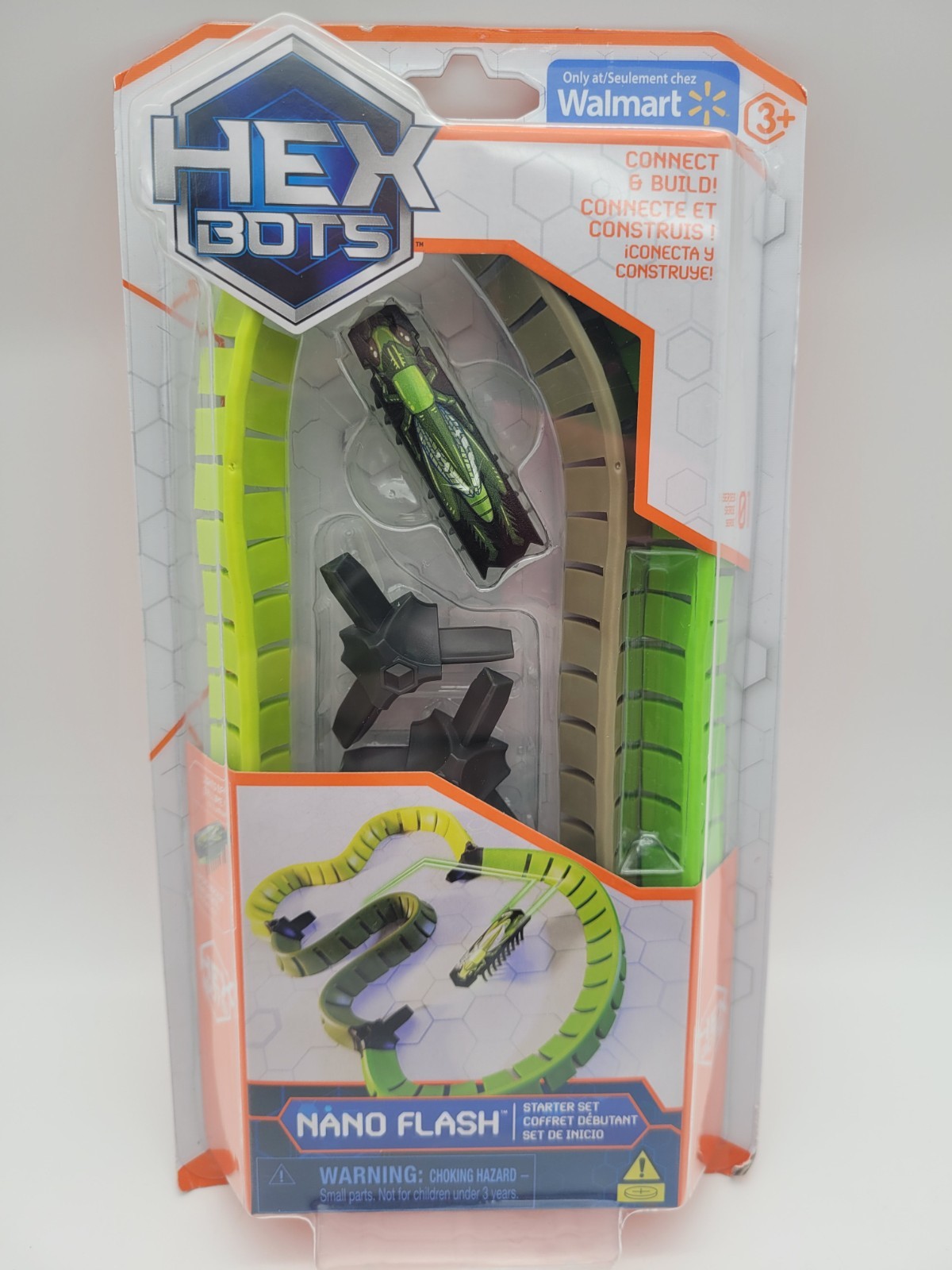 HEXBUG Nano Flash Starter Set - Green Nano with flexible Jelly Walls