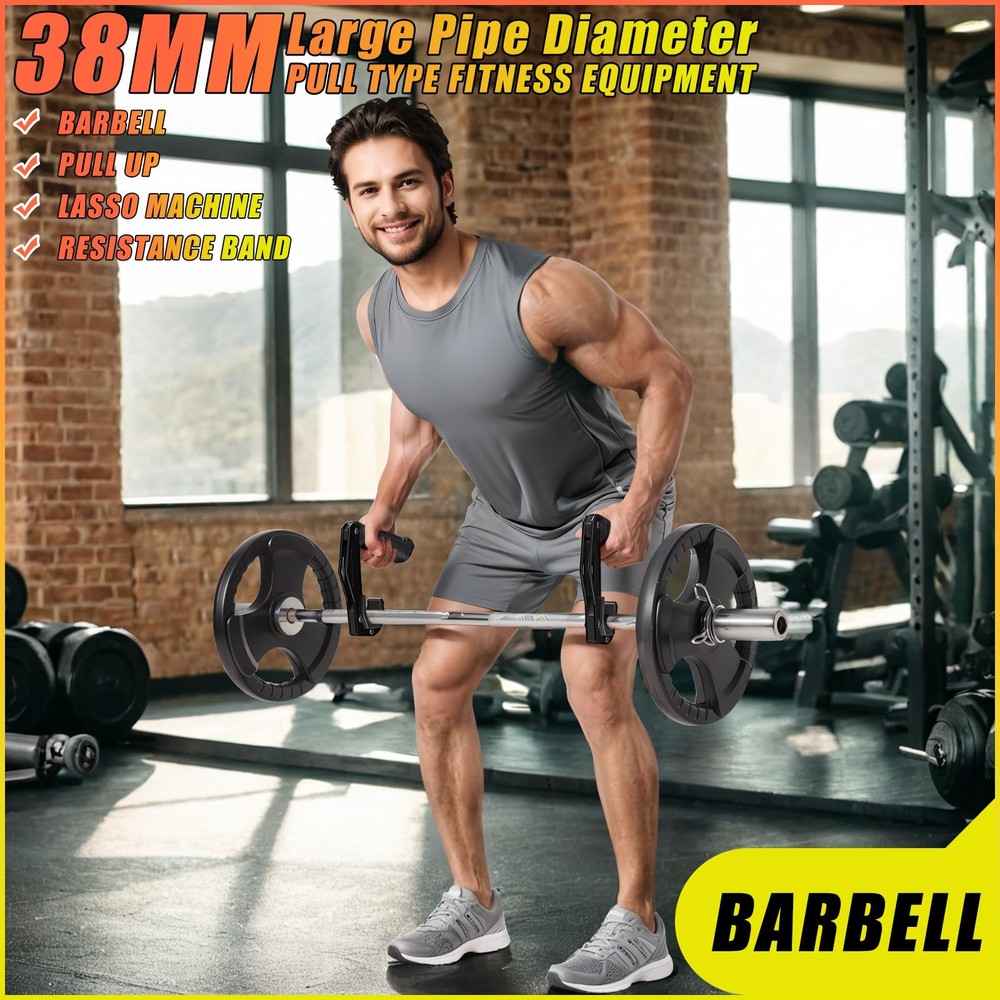 Neutral Grip Handles for Pull Up Bar, Pull Up Handles with Ergonomic Portable...