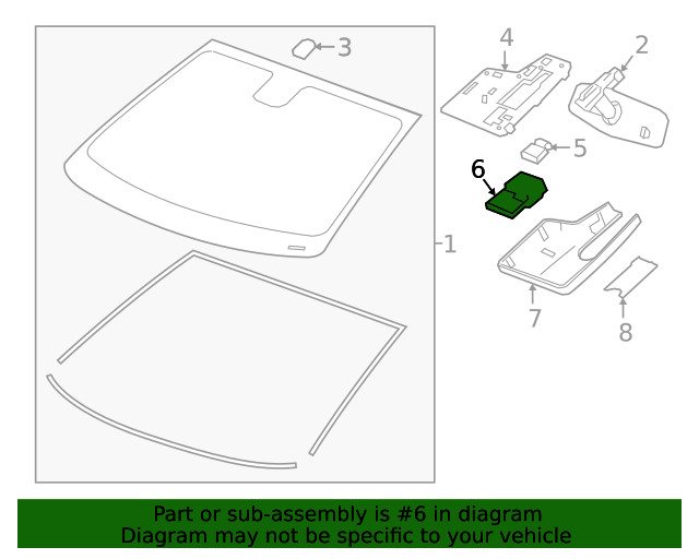 Genuine GM Front View Camera 84460324