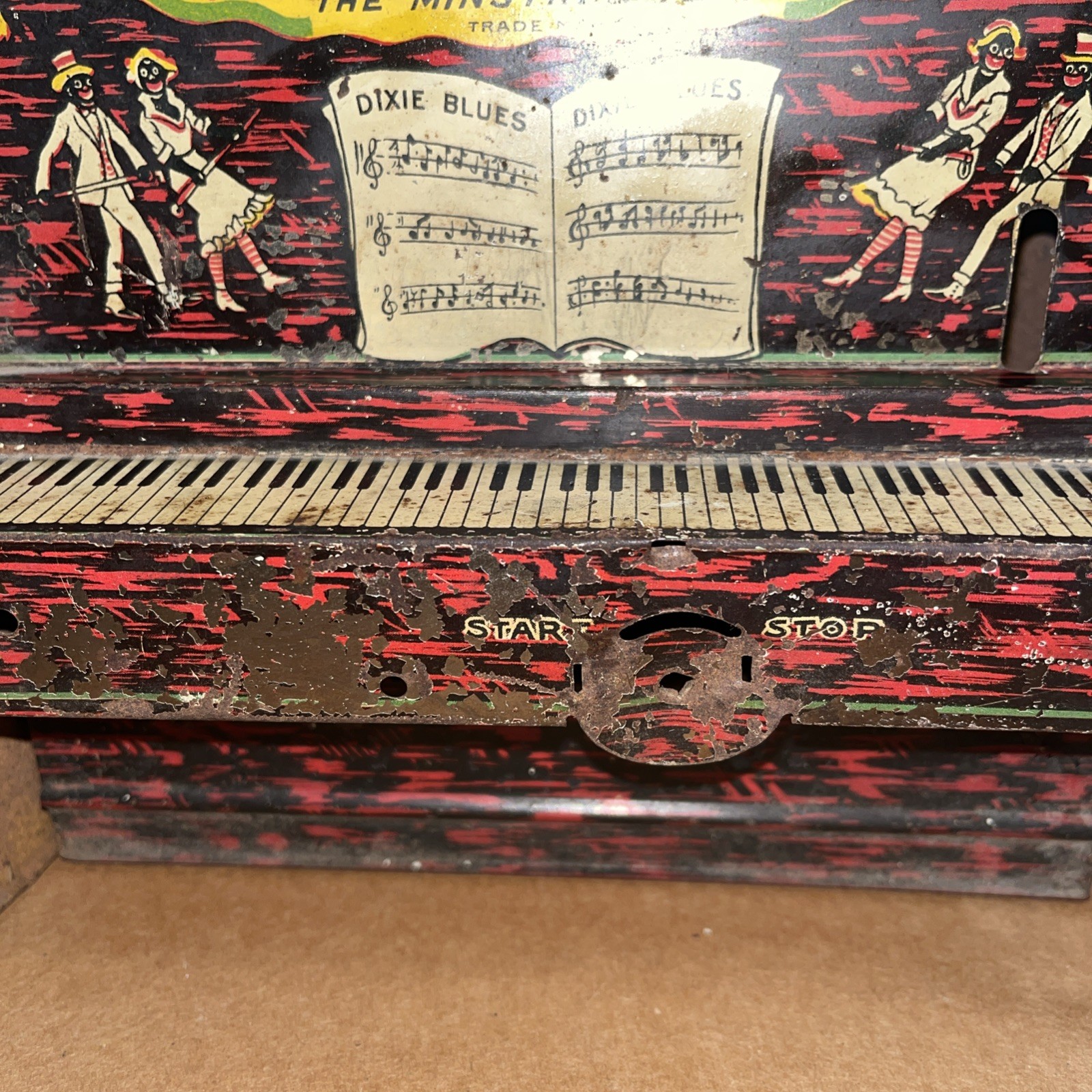 Set of 2 tin toys Ham and Sam The Minstrel Team & “TOMBO “Alabama Coon Jigger