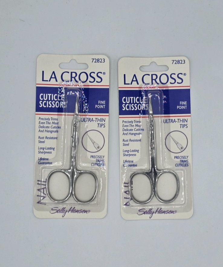 (2 Pack) Sally Hansen Cuticle Scissors Fine Point - 72823