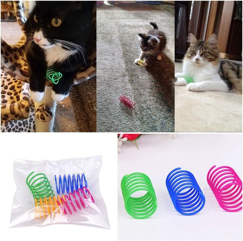 Interactive Cat Spiral Creative Spring Toy to Kill Time & Keep Fit Sturdy &