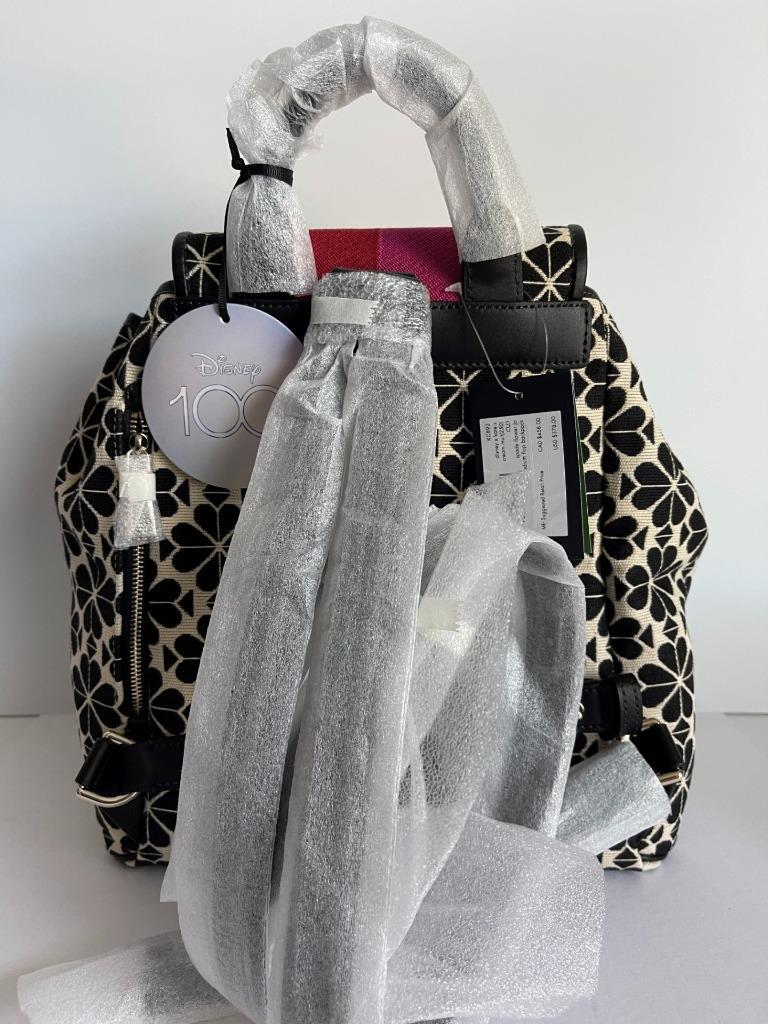 Kate Spade Disney 100 Years Mickey & Minnie Jacquard Backpack NWT