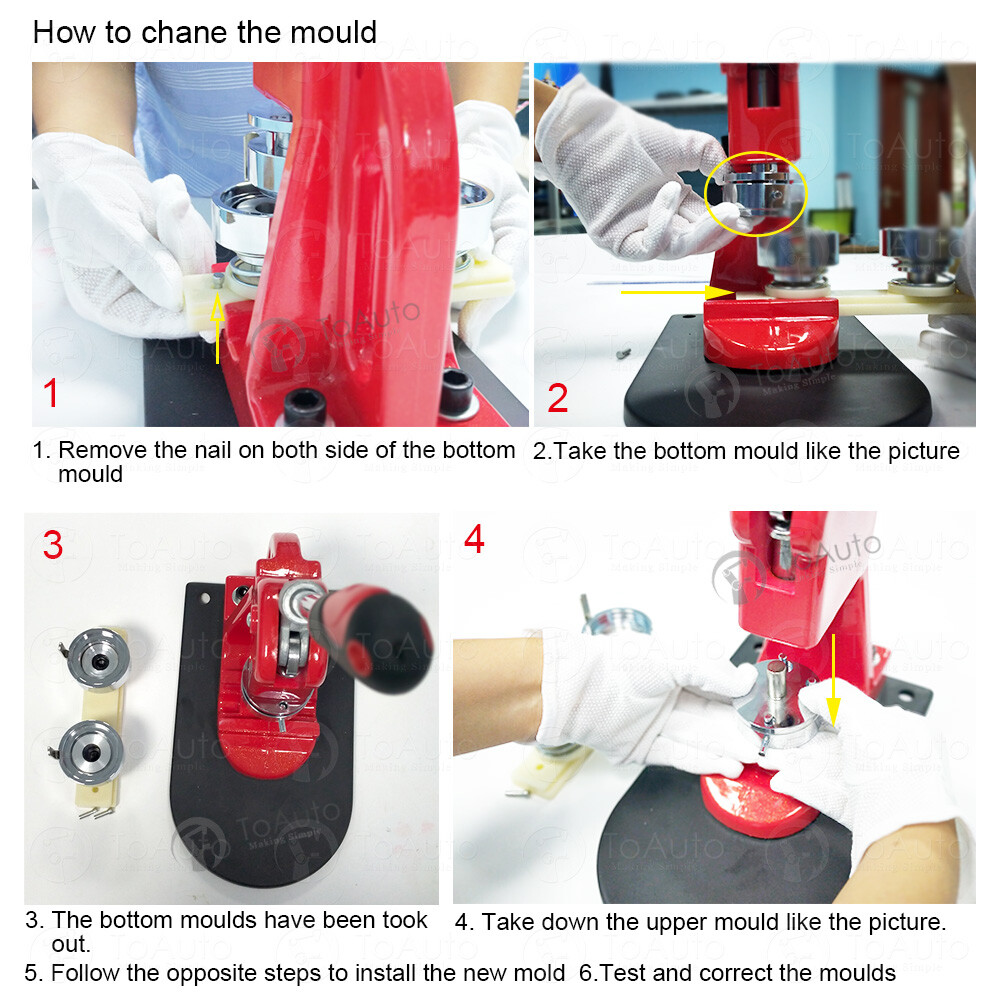 32mm Button Badge Die Mould Interchangeable Mold For Badge Maker Making Machine
