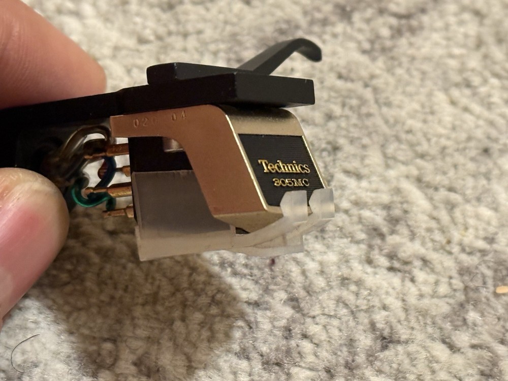 Technics EPC 305MC CARTRIDGE & AUDIOCRAFT HEADSHELL BORON PIPE TESTED & WORKING