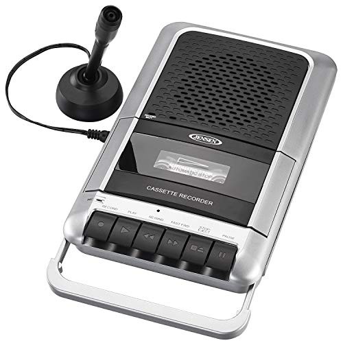 Jensen Cassette Player Recorder MCR-100 Silver