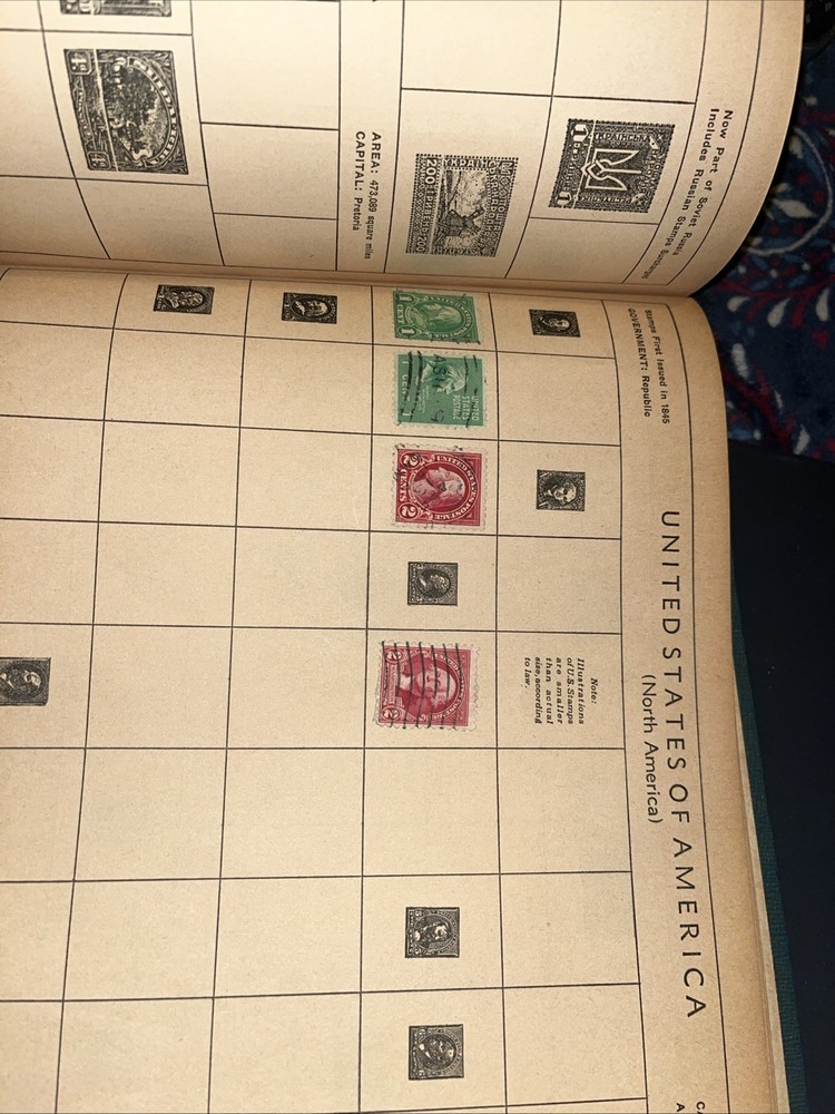 The Modern Collectors Postage Stamp Album Whitman Publishing is Used Age Damage