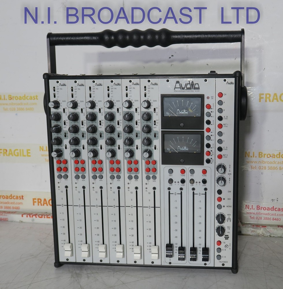 Audio developments ad146  6x stereo channel audio mixer