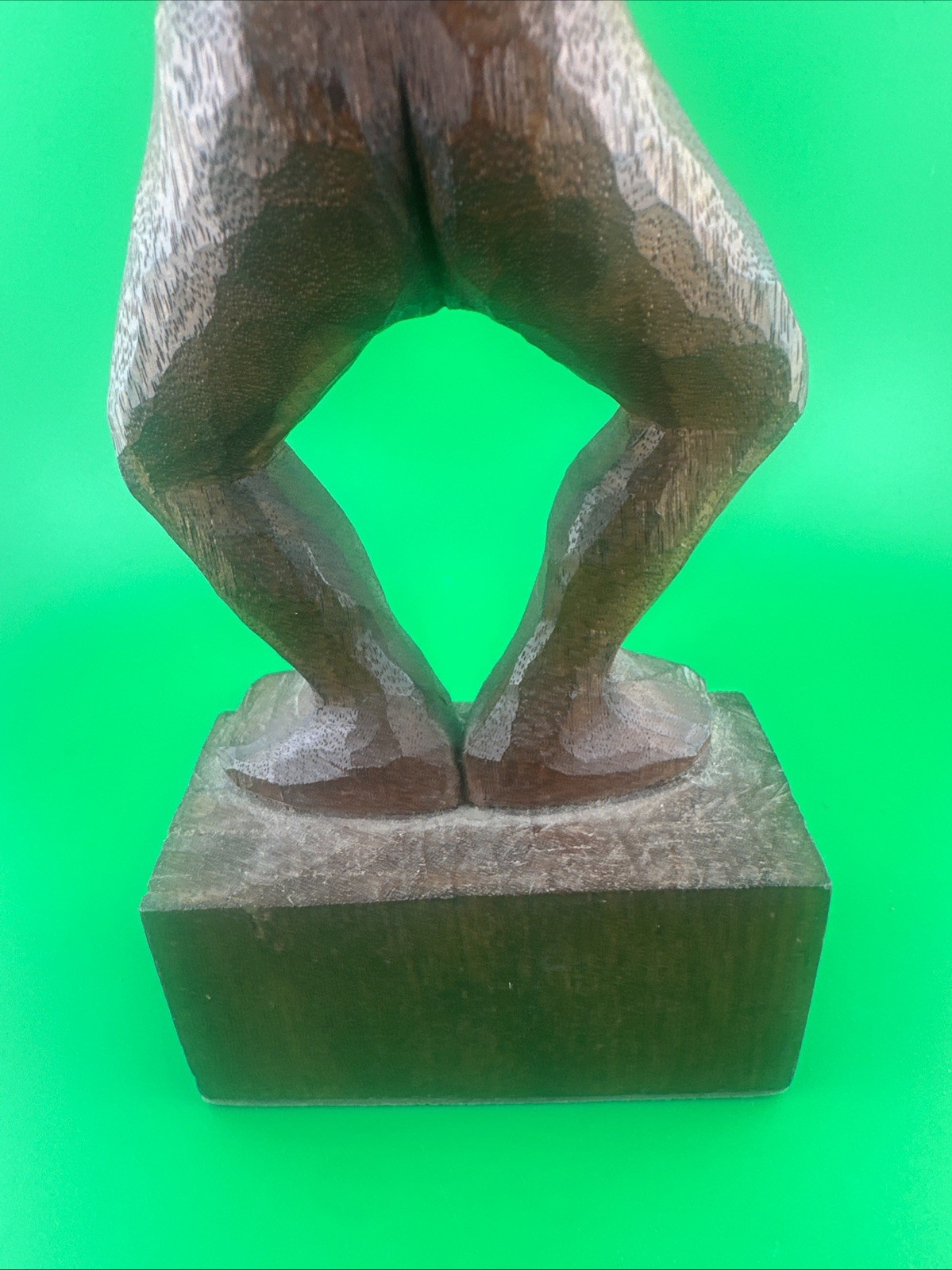 Amazing Hand Carved Vintage African Woman 10” Signed EF.F 68