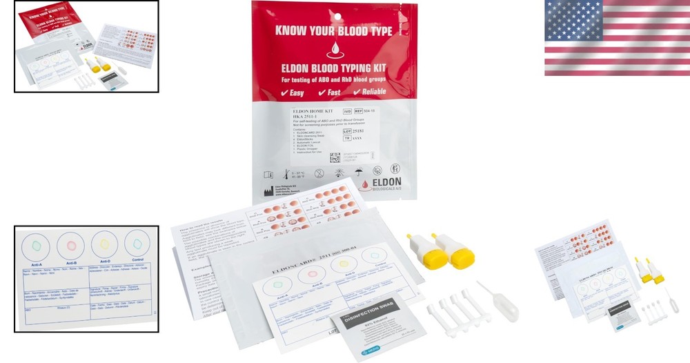 Comprehensive Blood Type Testing Kit - Learn Your Type Safely at Home