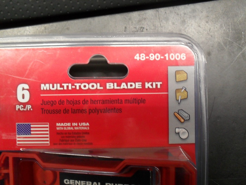 Milwaukee Tool 48-90-1006 6 PC Multi-Tool Blade Kit