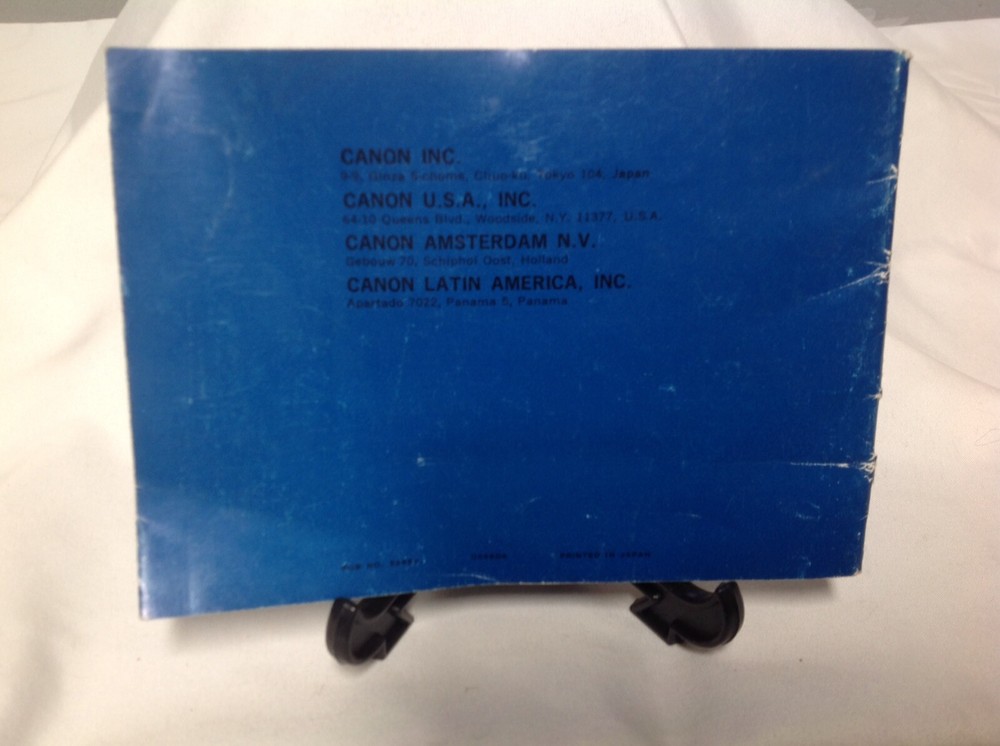 Vintage CANON Camera FT Manual Instruction Book