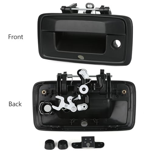 Tailgate Handle with Backup Camera Hole Black Fit for 2014-2015 Chevy