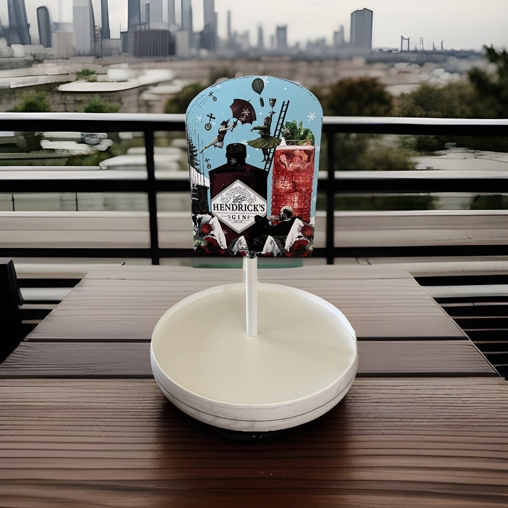 Hendricks Gin bartop lazy susan spinner  Truely Unique!!