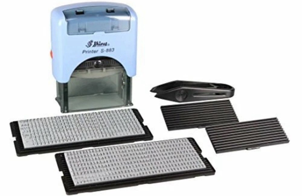Shiny Self Inking Custom Text Printing Kit (S-883) DIY