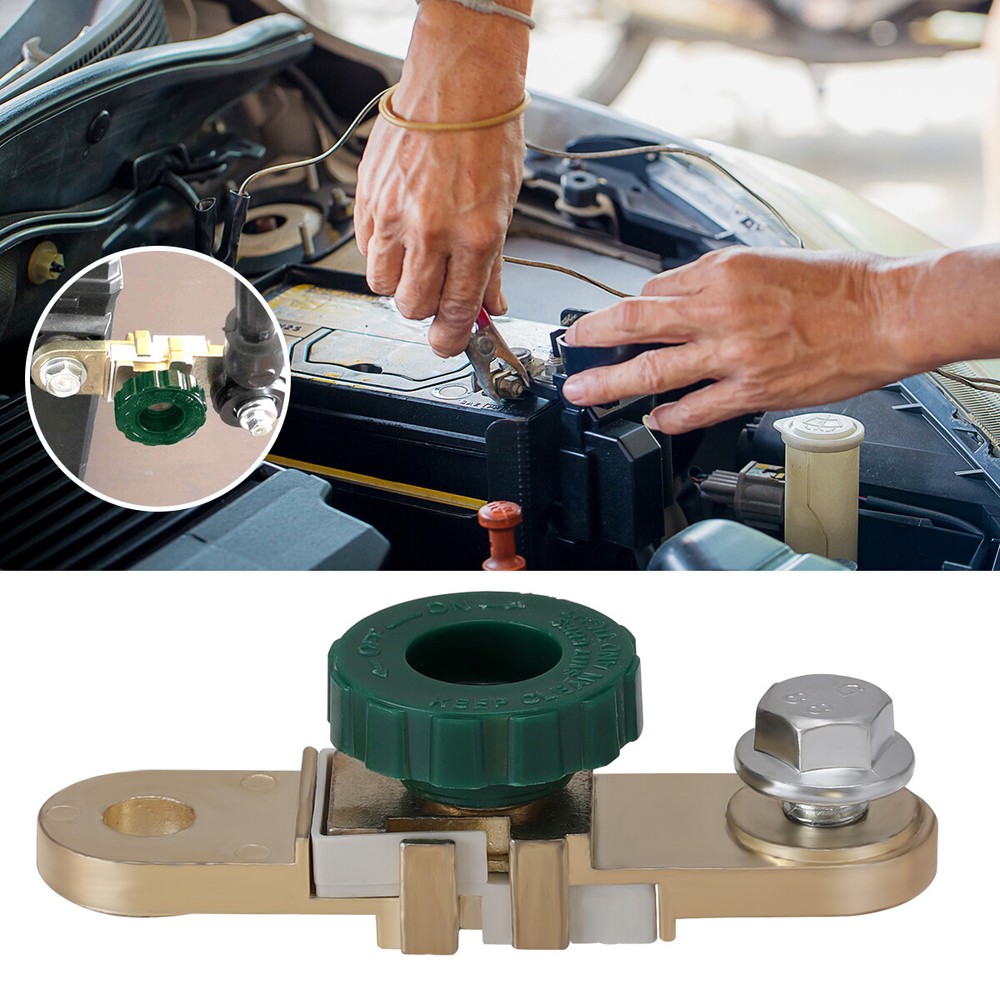 2X Battery Link Terminal Quick Cut-off Disconnect Kill Shut Switch Side Post