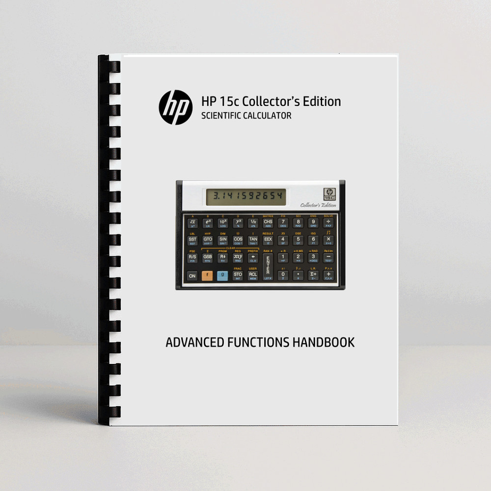HP-15C Collector's Edition Scientific Calculator Advanced Functions Handbook