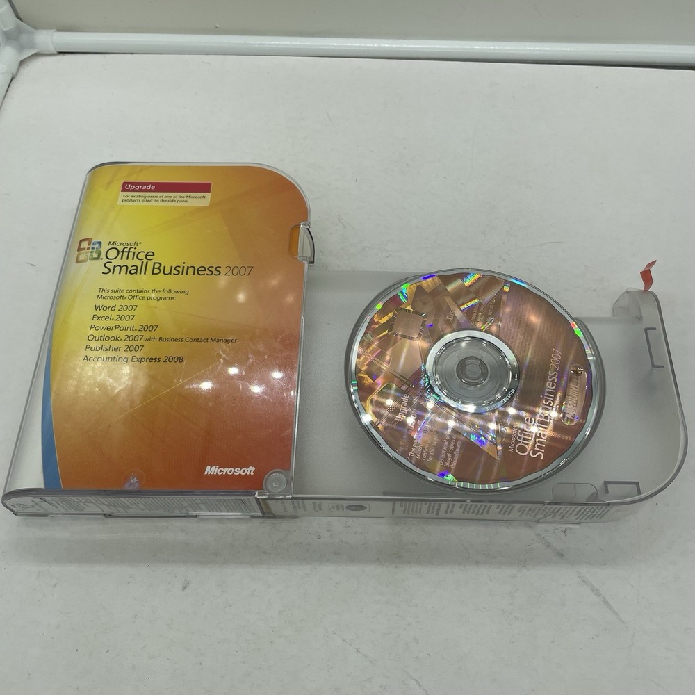 Microsoft Office Small Business 2007 Upgrade in Original Case includes Key Code