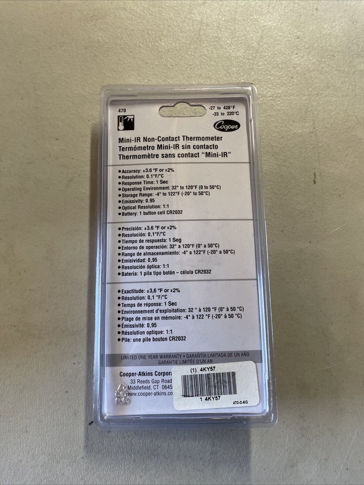 COOPER MINI-IR NON-CONTACT THERMOMETER 470