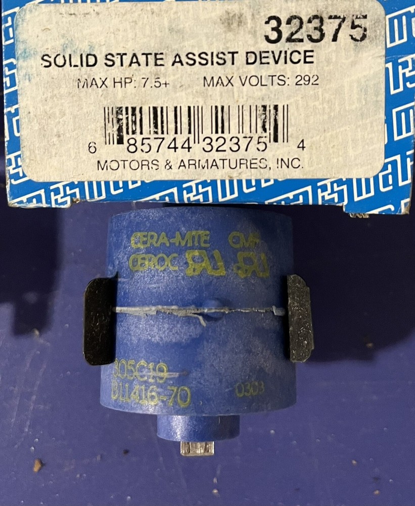 MARS 32375 SOLID STATE ASSIST DEVICE 7.5HP 292VAC