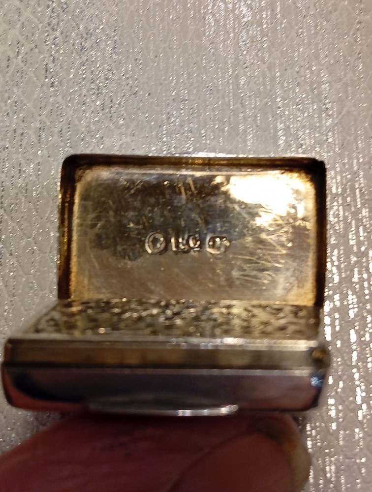 Solid Silver Vinegrette, Early Victorian 1844 Francis Clark Birmingham.
