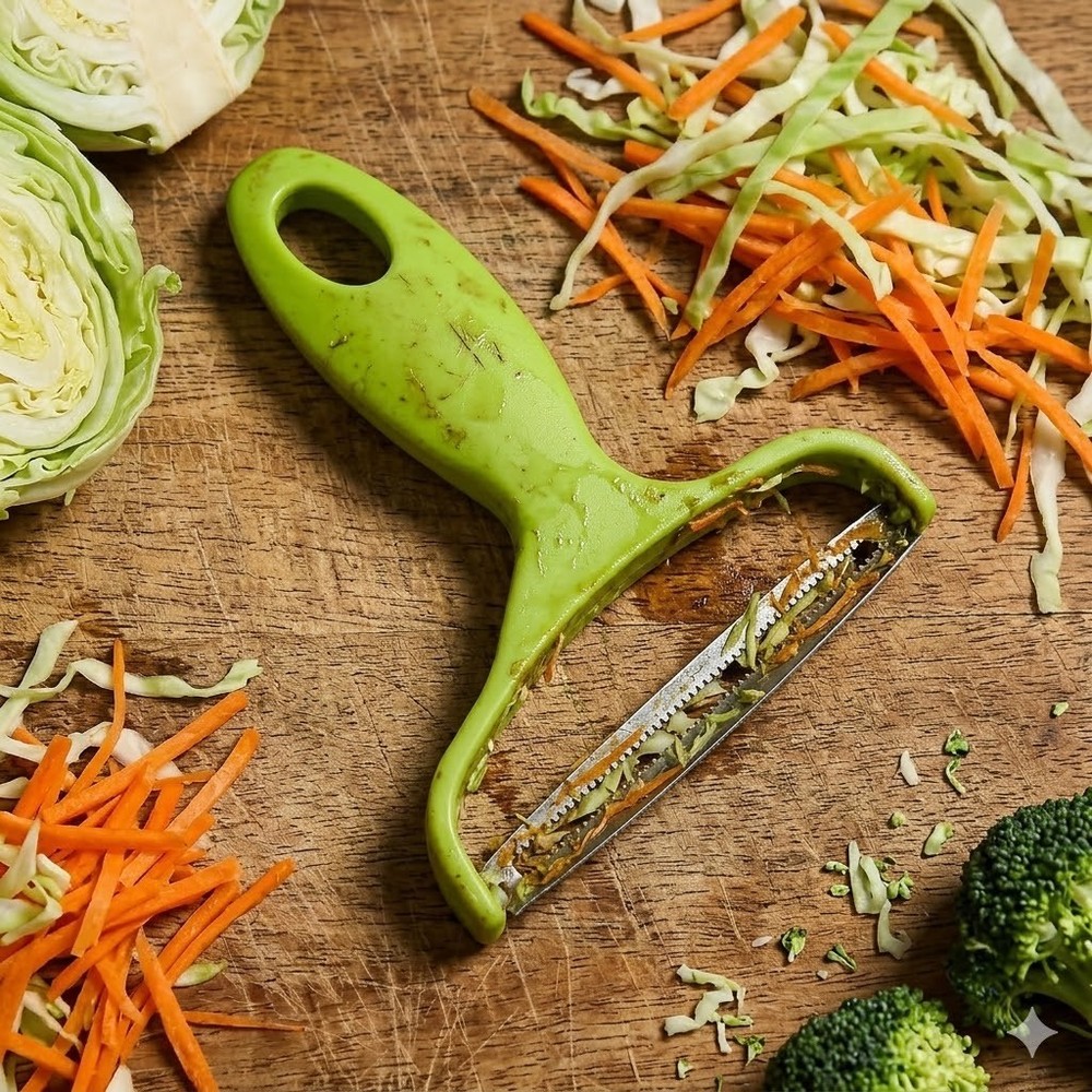 1 Stainless Steel Multi-Function Kitchen Cutter for Shredding Cabbage, Potatoes