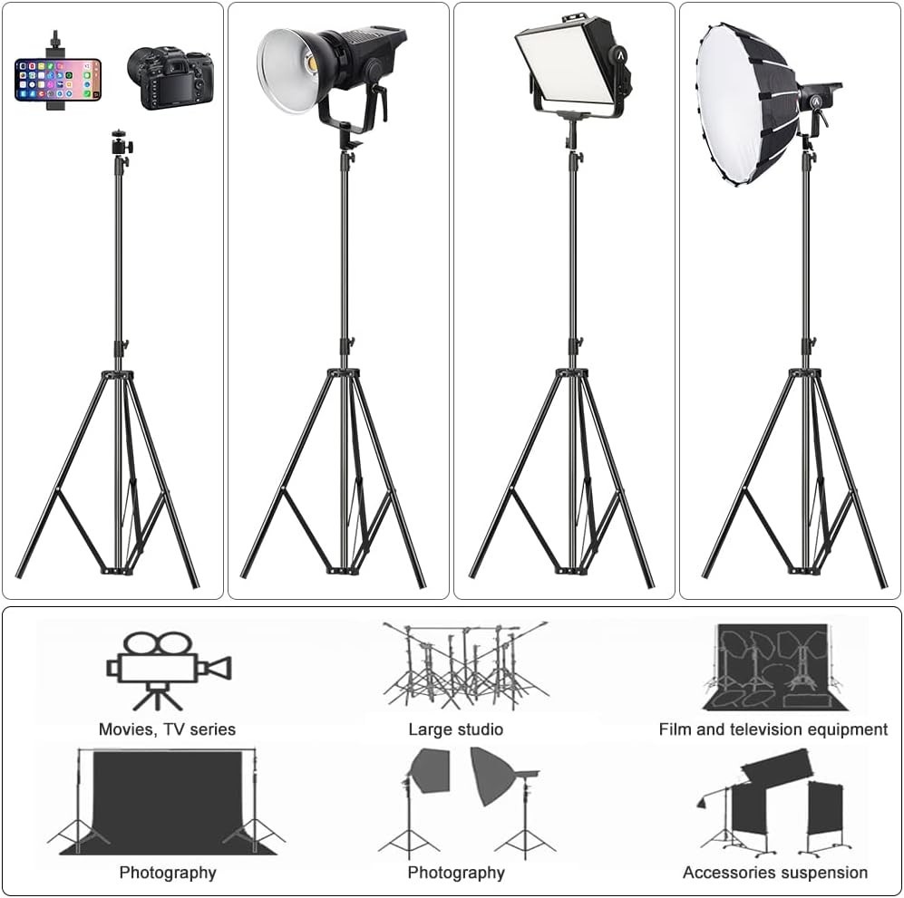 Versatile Photography Light Stand Pair