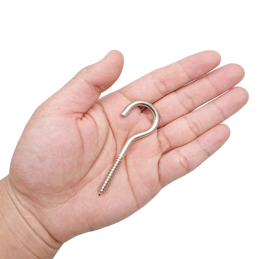 Heavy Duty Ceiling Screw Hooks 3 Inch Large Cup Hooks 20 Pcs