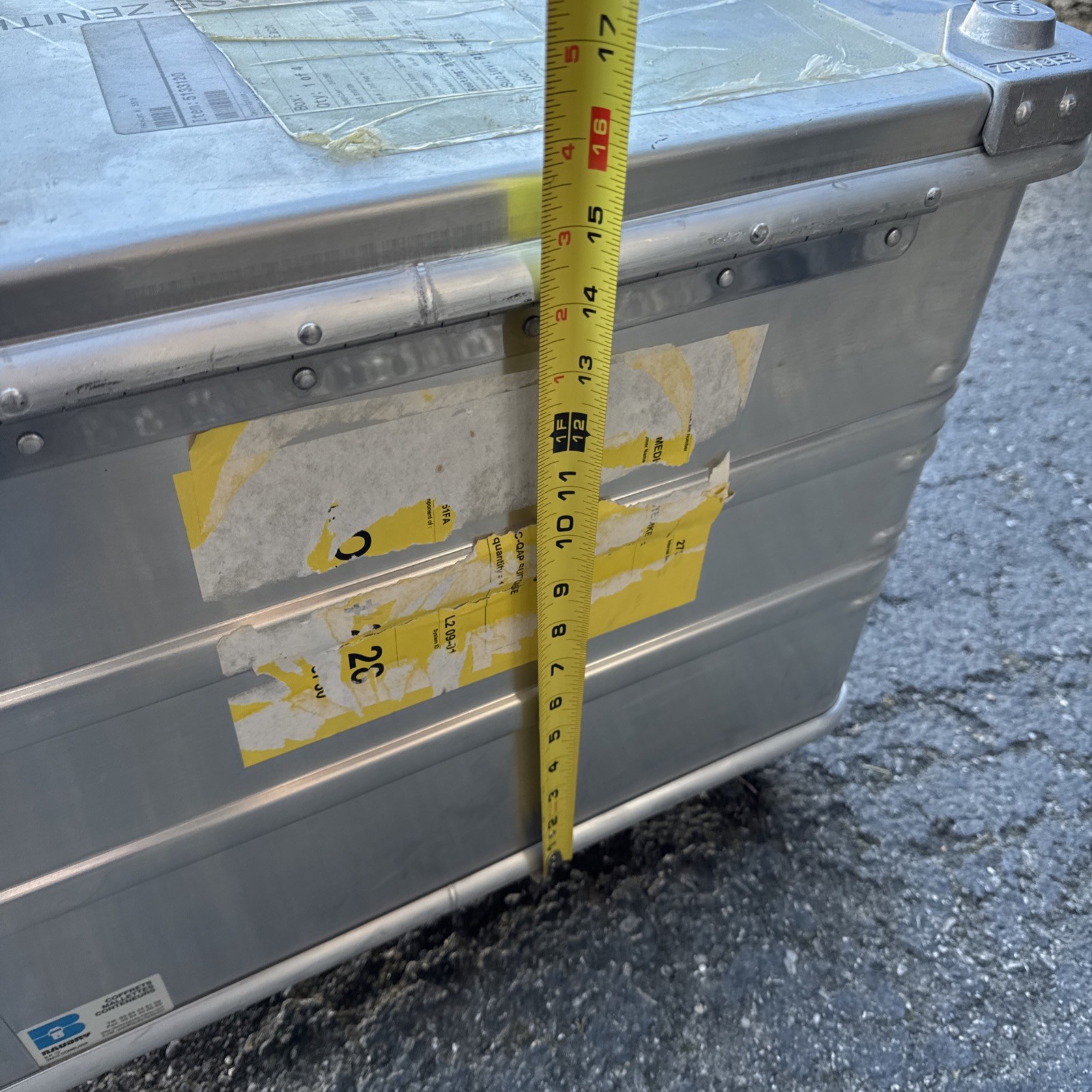 Zarges K470 Kiste Box Alukiste Alubox Transportkiste Lagerbox With Caster Wheels