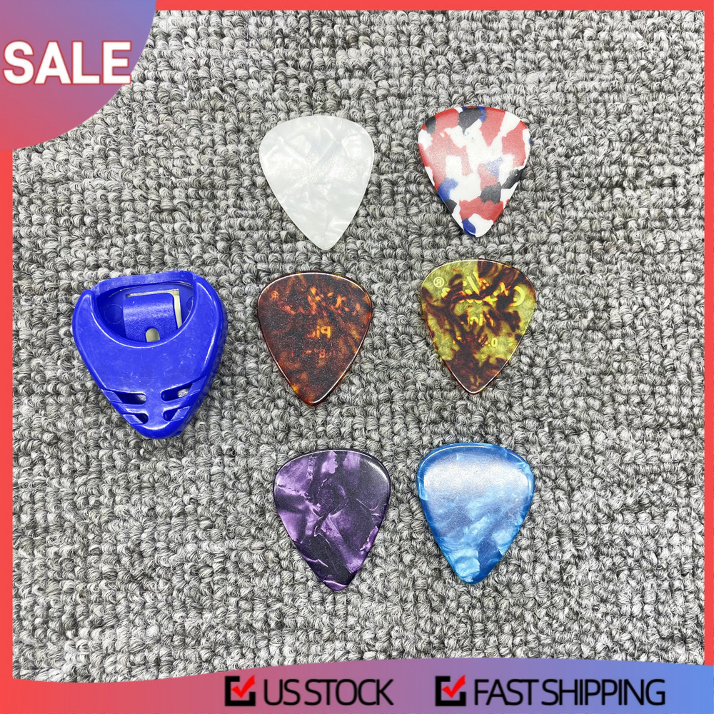 6 × Guitar Picks Acoustic Electric Plectrums Assorted Thin 0.46-1.50mm